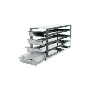 Rack para congeladores verticales con bandejas extraíbles