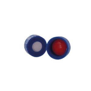 Tapón roscado para viales con septum de silicona/PTFE