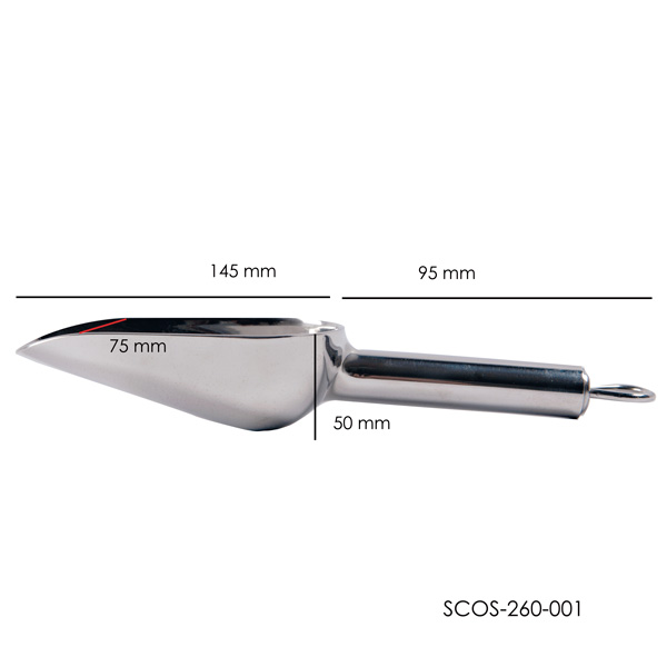 Pala de acero inoxidable para sólidos - Imagen 3