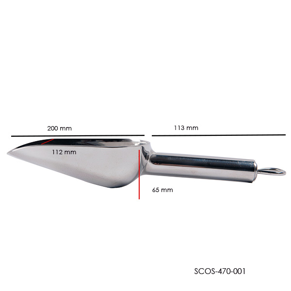 Pala de acero inoxidable para sólidos - Imagen 4