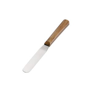 Espátula con mango de madera