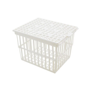 Cesta para tubos con tapa