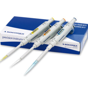 Triopack Acura manual 825, 10ultra/50/200 µL. Marca Socorex.