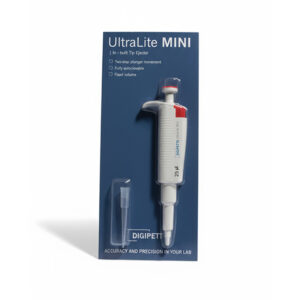 Micropipeta UltraLite Mini c/eyector de punta, 25µL. Marca Digipette.
