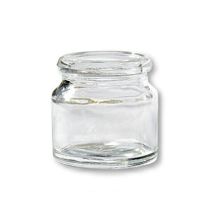 Frasco pastillero de vidrio topacio, 25 ml, boca Ø 30 mm. Marca Endo Glassware.