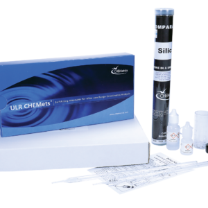 Kit Sílice 0-0,20 ppm. Marca Chemetrics.
