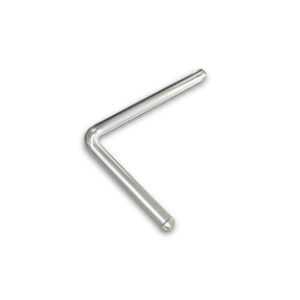 Tubo abductor Ø 8 mm, 90°, 100×100 mm. Marca Endo Glassware.