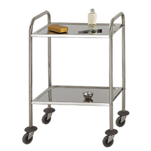 Carro de 2 bandejas sin barandillas, 600 × 430 mm. Marca Agencinox.