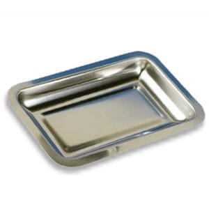 Bandeja rectangular Inox de instrumental L285x185xH30mm Marca Agencinox.