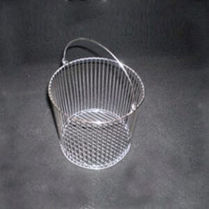 Cesta redonda de hilo INOX 8/10 140x140mm Marca Endo Metalware.