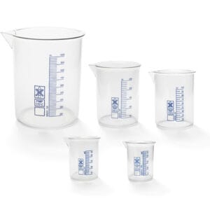 VASO FORMA BAJA, GRAD. AZUL, PMP, 50 ML, ENDO PLASTICWARE Marca Endo Plasticware.