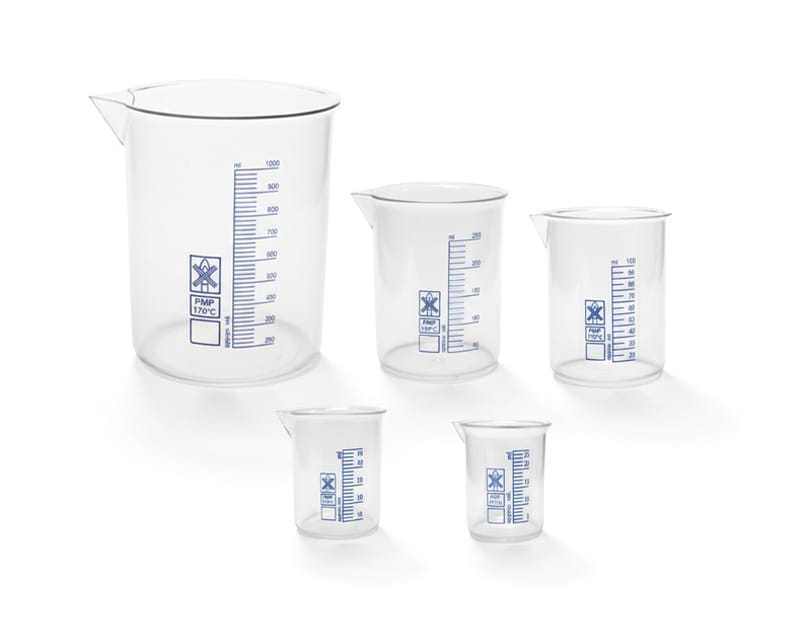 VASO FORMA BAJA, GRAD. AZUL, PMP, 1000 ML, ENDO PLASTICWARE Marca Endo Plasticware.