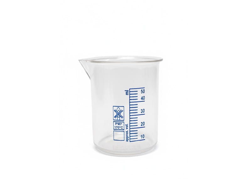 VASO FORMA BAJA, GRAD. AZUL, PMP, 50 ML, ENDO PLASTICWARE Marca Endo Plasticware.