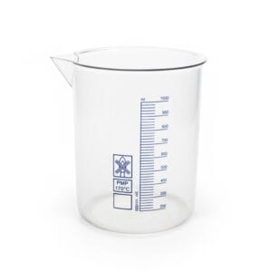 VASO FORMA BAJA, GRAD. AZUL, PMP, 1000 ML, ENDO PLASTICWARE Marca Endo Plasticware.