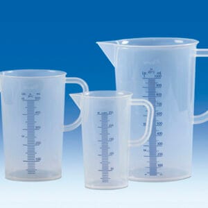 Jarra graduada VITLAB PP, escala azul en relieve, 5000 ml