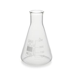 MATRAZ ERLENMEYER GLASSCO, CUELLO ESTRECHO, 50 ml Marca Glassco.
