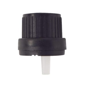 TAPON DIN18, CTAGOTAS. INTERNO, NEGRO Marca Endo Glassware.