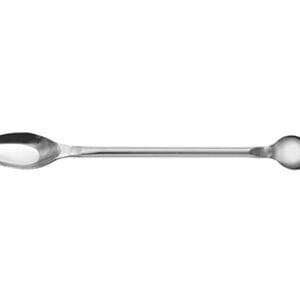 Doble cuchara, frente abierto, mango redondo L.150mm Marca RSG.