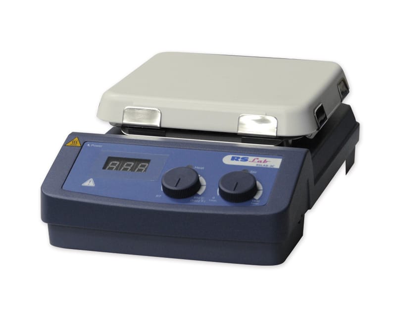 AGITADOR C/CALEFACCION LED RSLAB-3C, VITROCERÁMICA, 110 V Marca RS Lab.