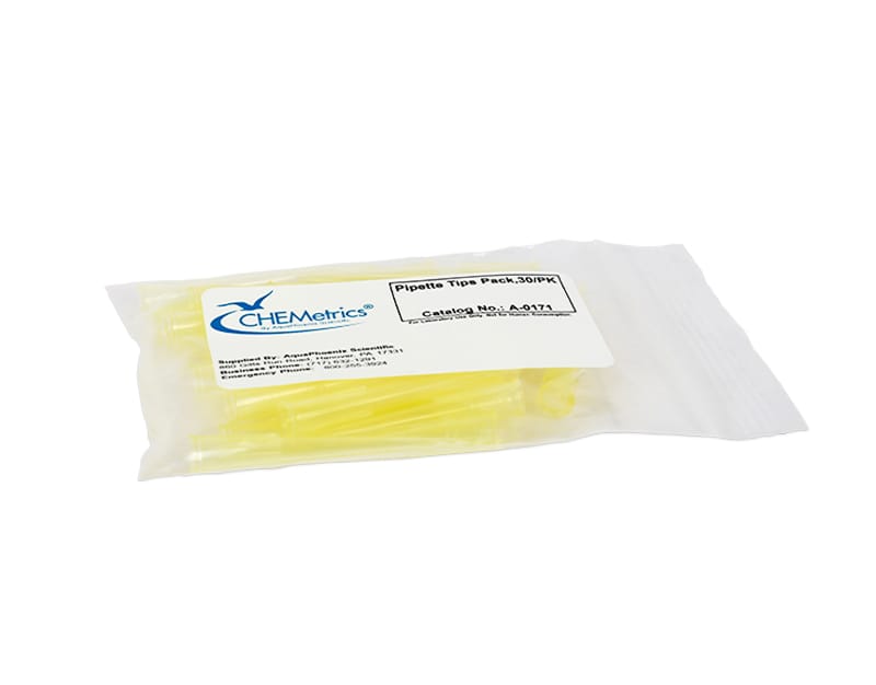 PAQUETE DE 30 PUNTAS PARA PIPETA Marca Chemetrics.