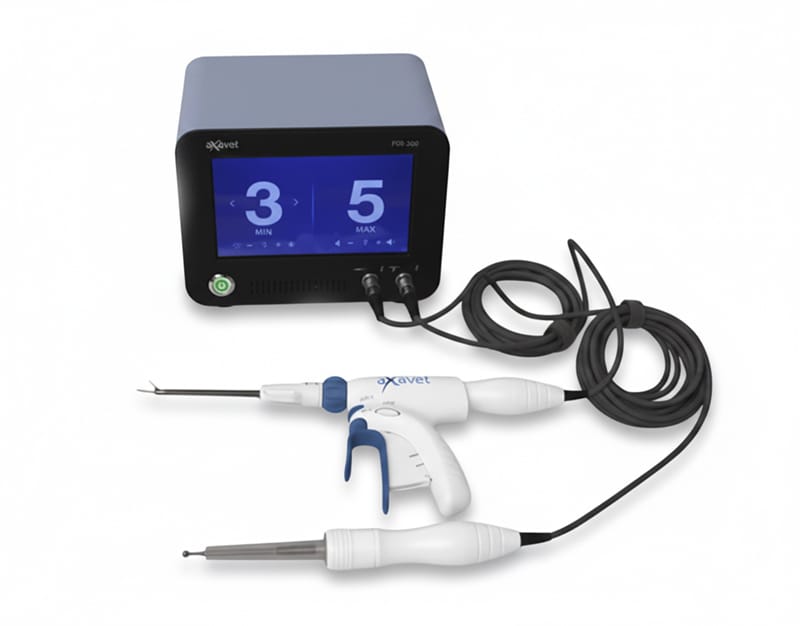 Bisturí ultrasónico veterinario doble conector Marca Axavet.