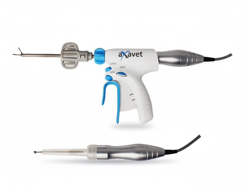 Bisturí ultrasónico veterinario doble conector Marca Axavet.